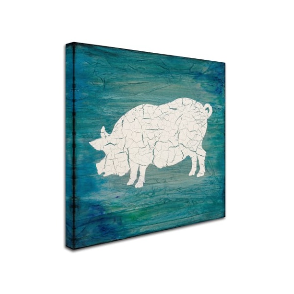 LightBoxJournal 'Farm Pig' Canvas Art,35x35